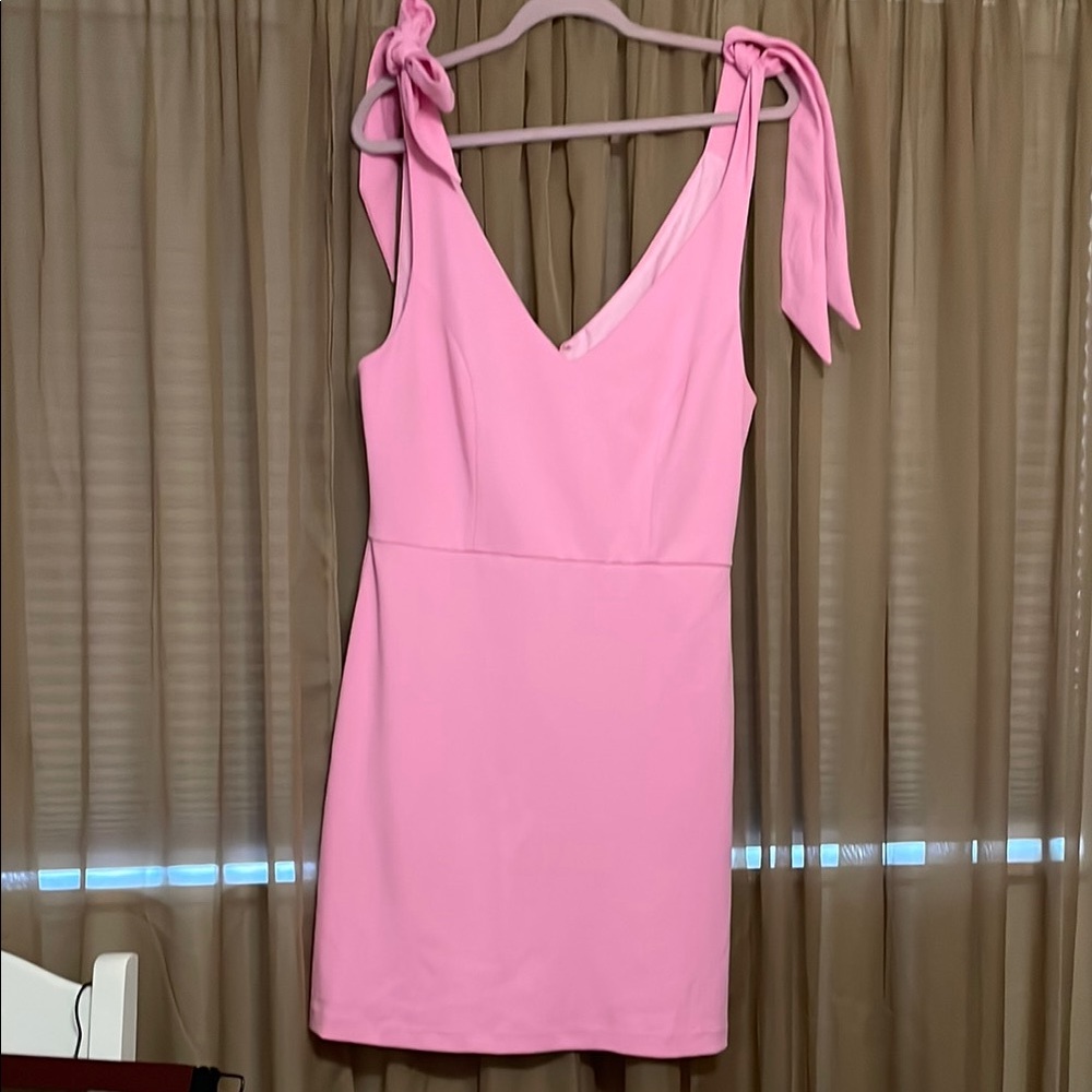 BCBGeneration Pink Sheath Mini Dress for Weddings